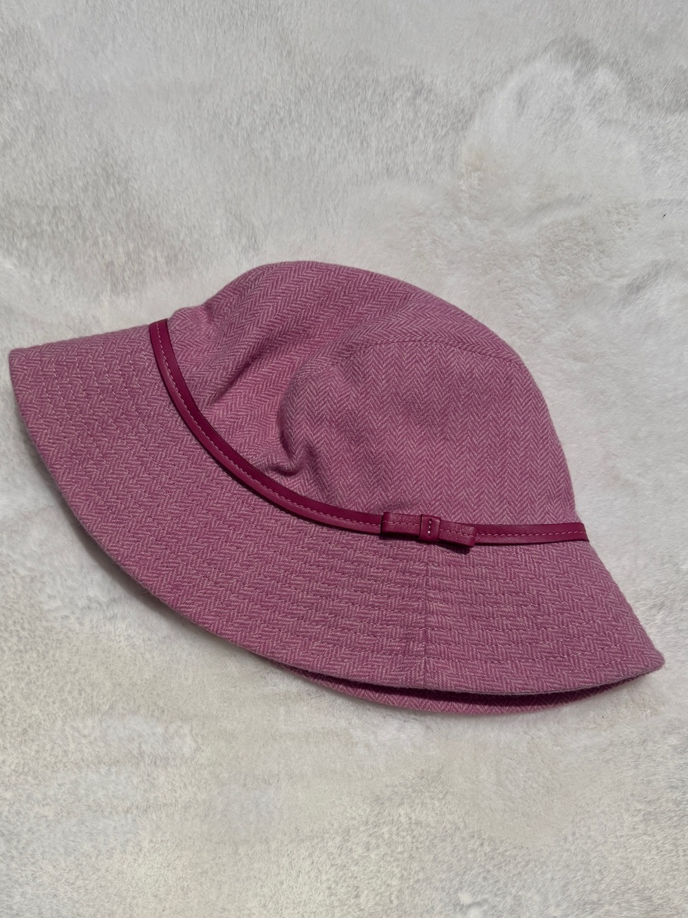 Vintage Coach Wool Pink Bucket Hat